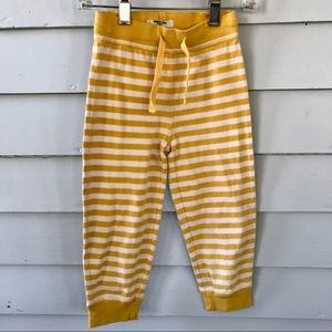 Baby Boden 2-3y yellow stripe lounging pants